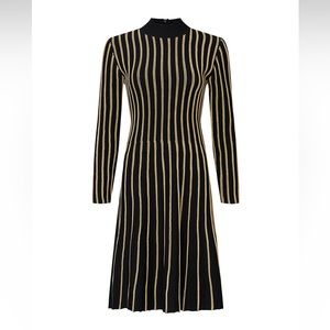 Rachel Roy Vertical Stripe Knit Dress